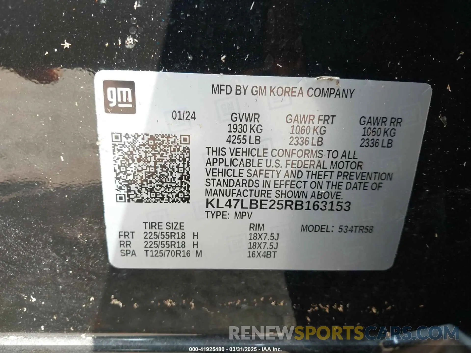 9 Photograph of a damaged car KL47LBE25RB163153 BUICK ENVISTA 2024