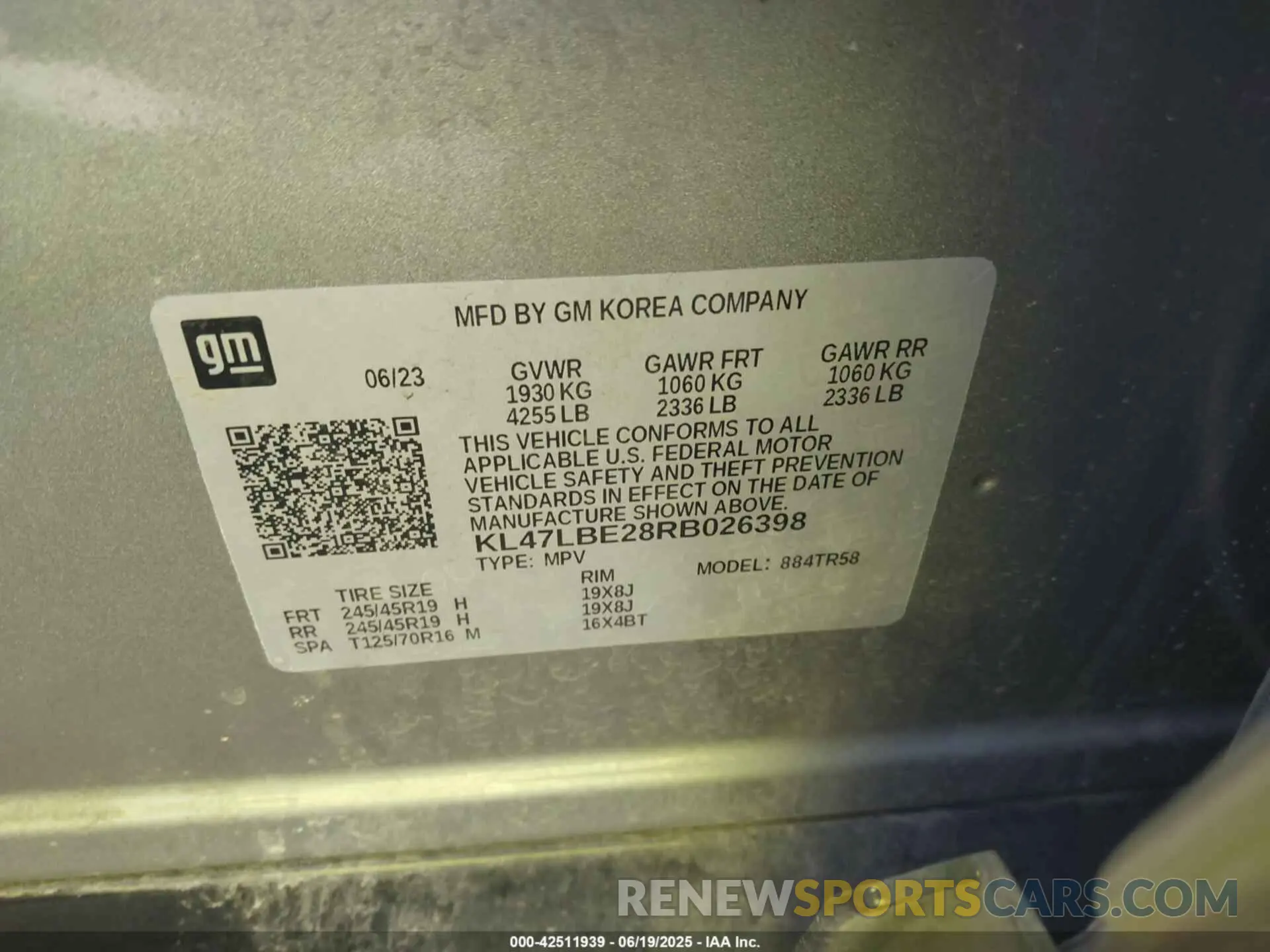 9 Photograph of a damaged car KL47LBE28RB026398 BUICK ENVISTA 2024
