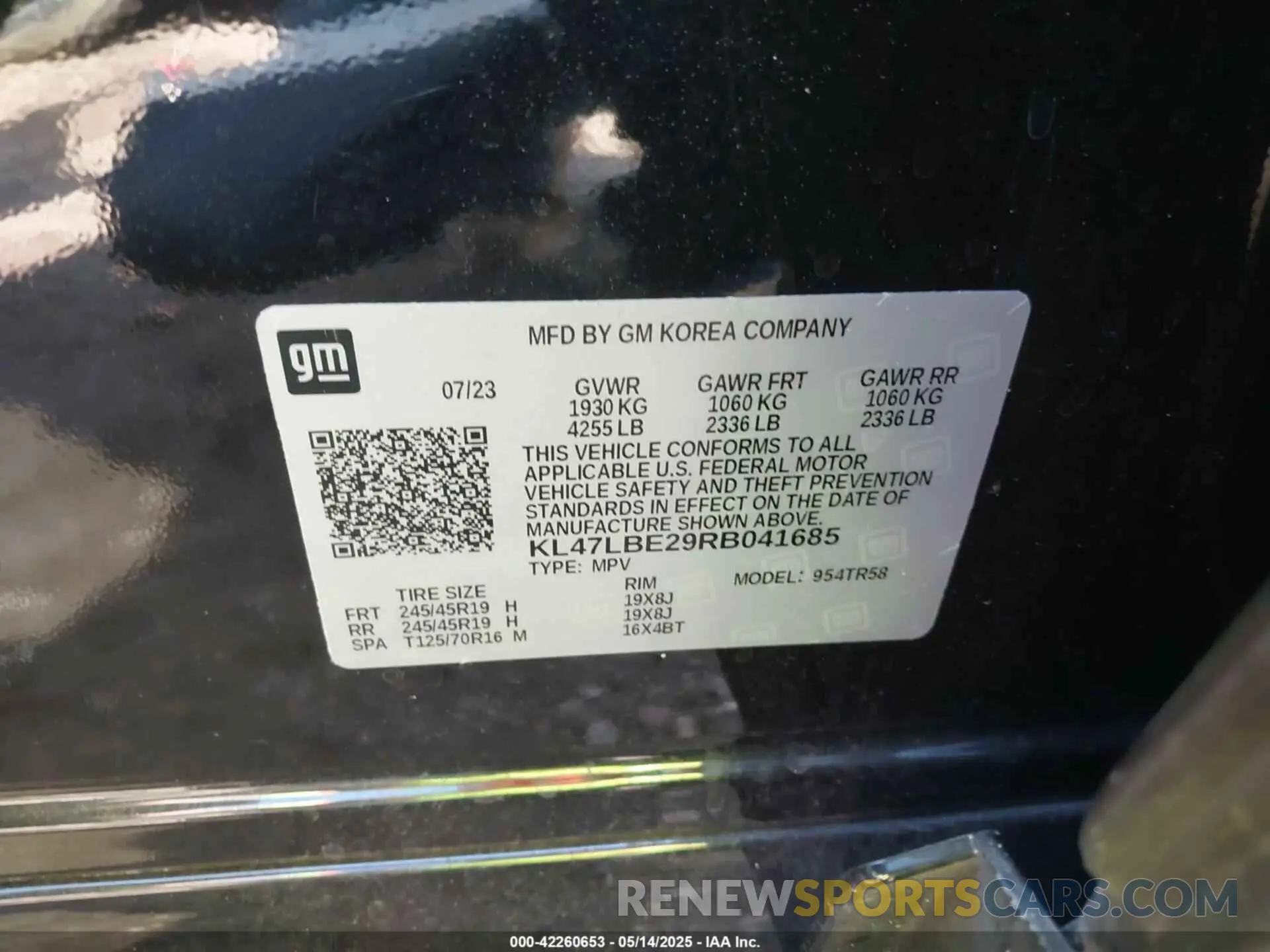 9 Photograph of a damaged car KL47LBE29RB041685 BUICK ENVISTA 2024