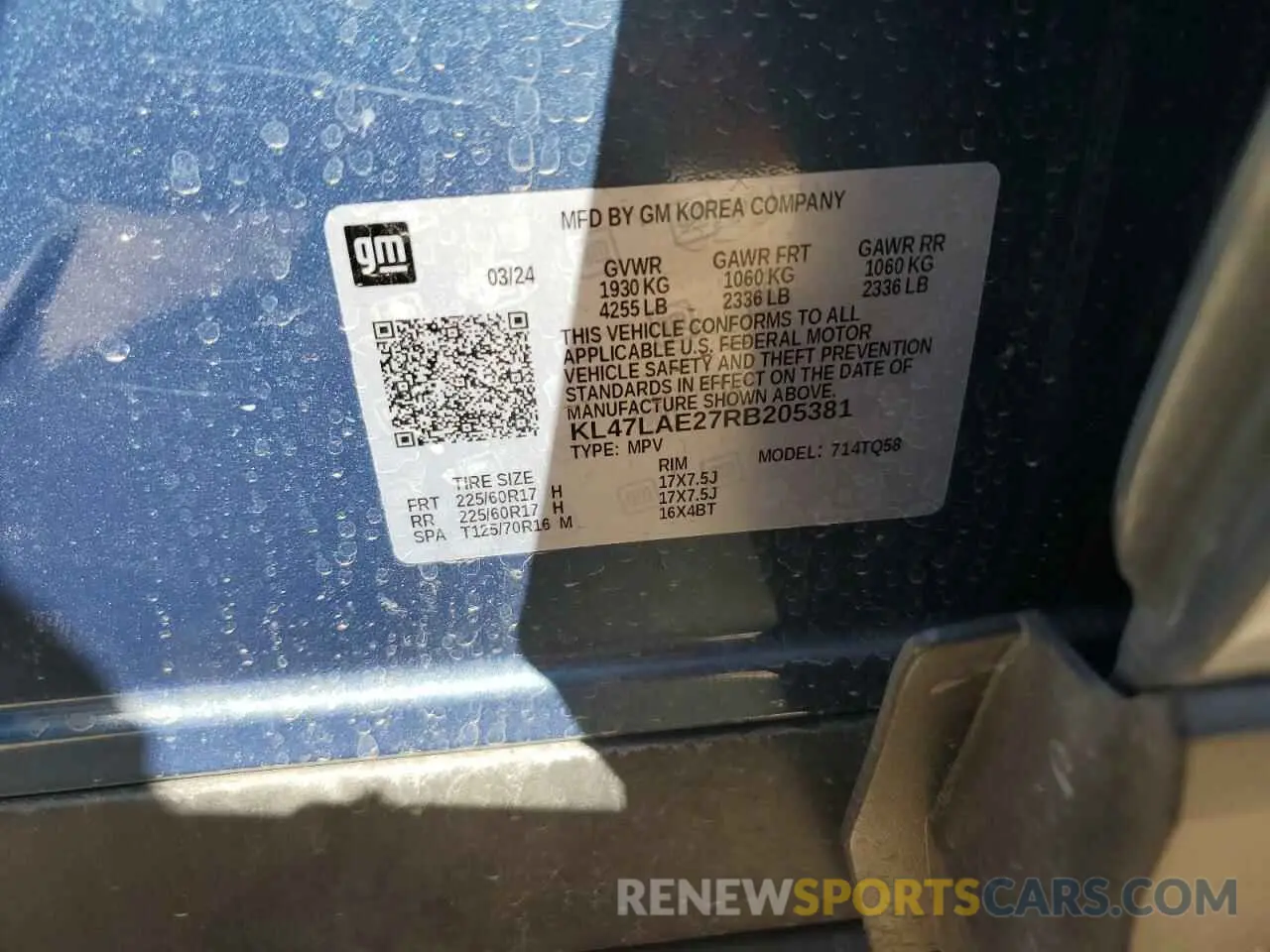 15 Photograph of a damaged car KL47LAE27RB205381 BUICK ENVISTA PR 2024