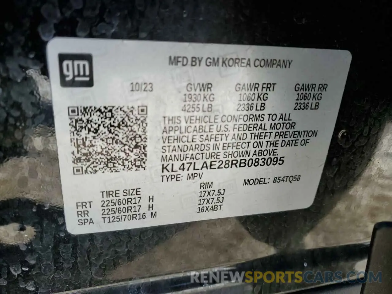 14 Photograph of a damaged car KL47LAE28RB083095 BUICK ENVISTA PR 2024