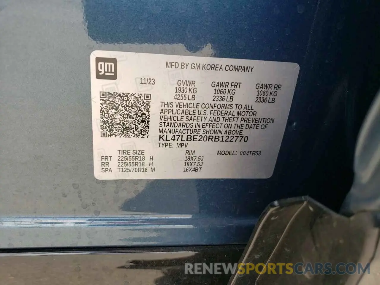 12 Photograph of a damaged car KL47LBE20RB122770 BUICK ENVISTA SP 2024