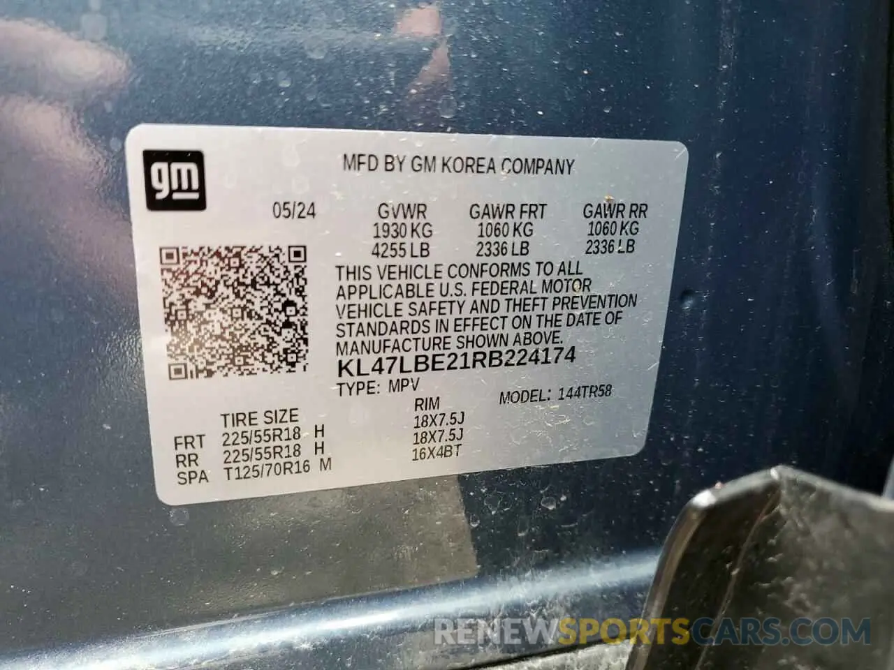 12 Photograph of a damaged car KL47LBE21RB224174 BUICK ENVISTA SP 2024