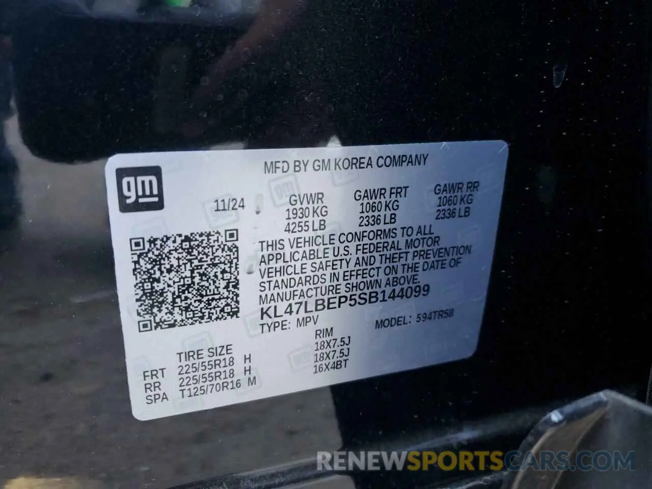 13 Photograph of a damaged car KL47LBEP5SB144099 BUICK ENVISTA SP 2025