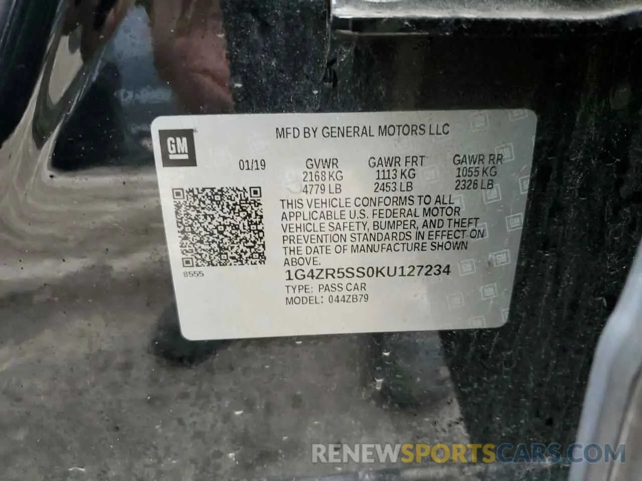 13 Photograph of a damaged car 1G4ZR5SS0KU127234 BUICK LACROSSE 2019