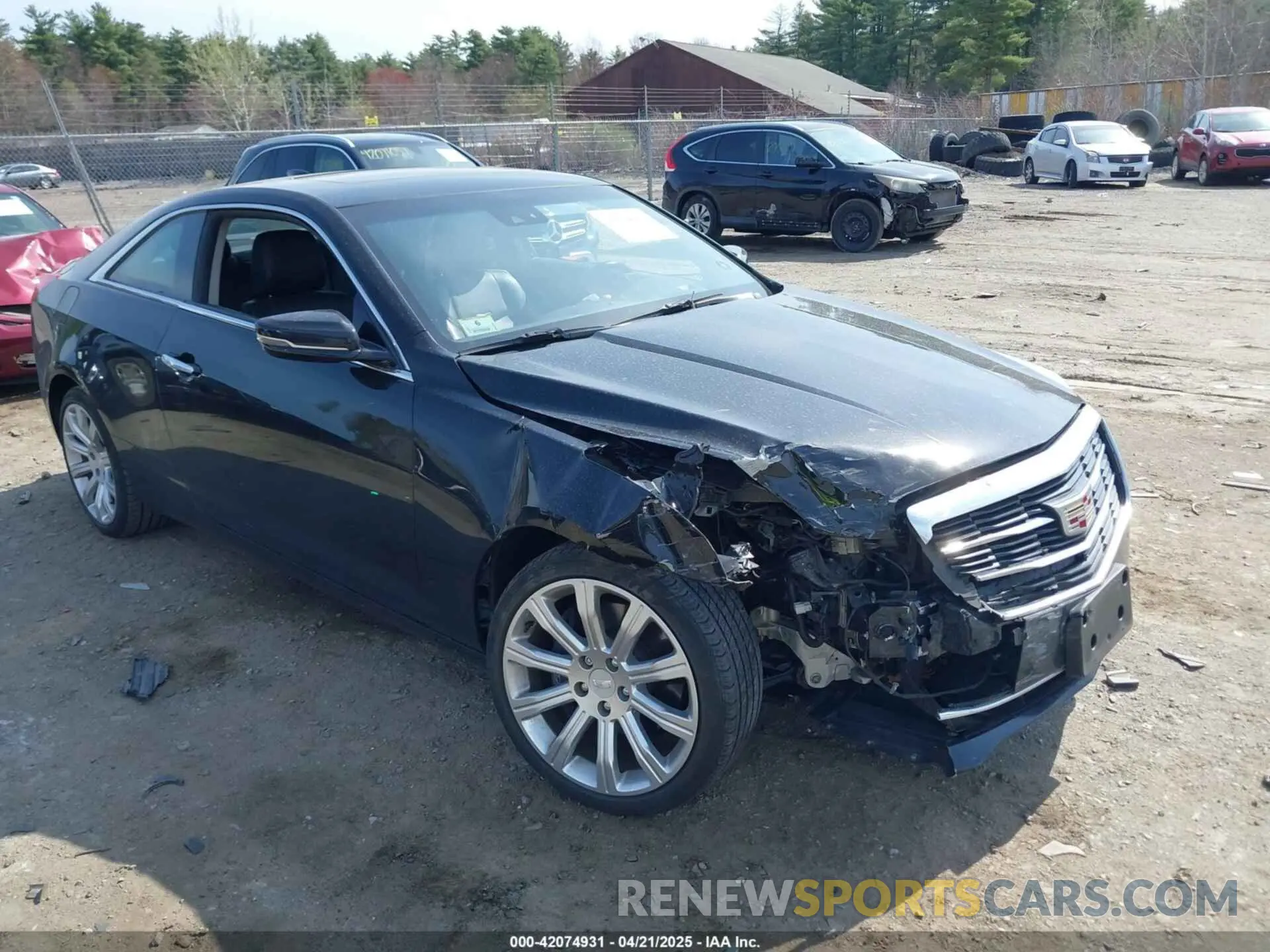 1 Photograph of a damaged car 1G6AF1RX8K0125102 CADILLAC ATS 2019