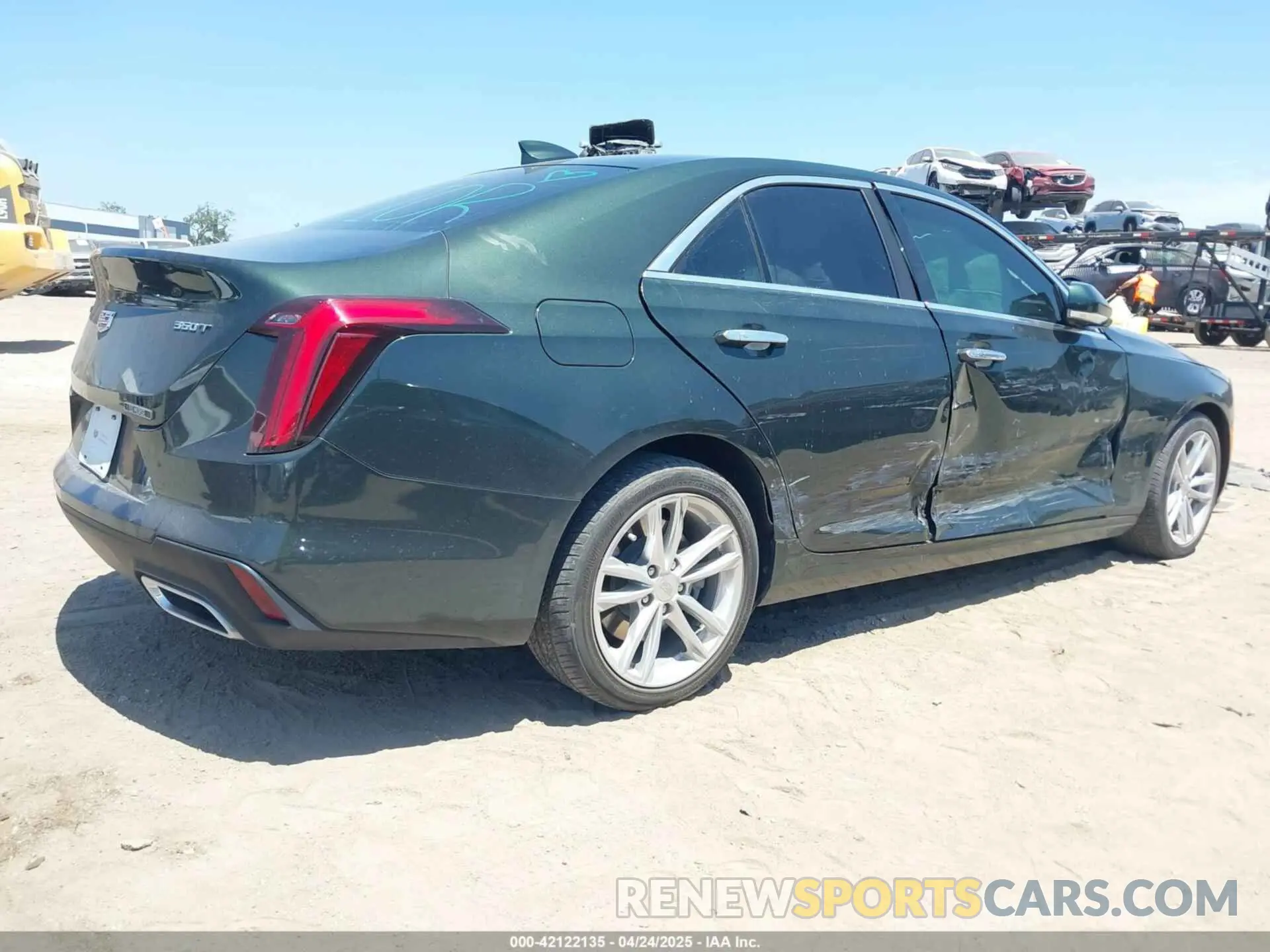 4 Photograph of a damaged car 1G6DA5RK4L0137109 CADILLAC CT4 2020