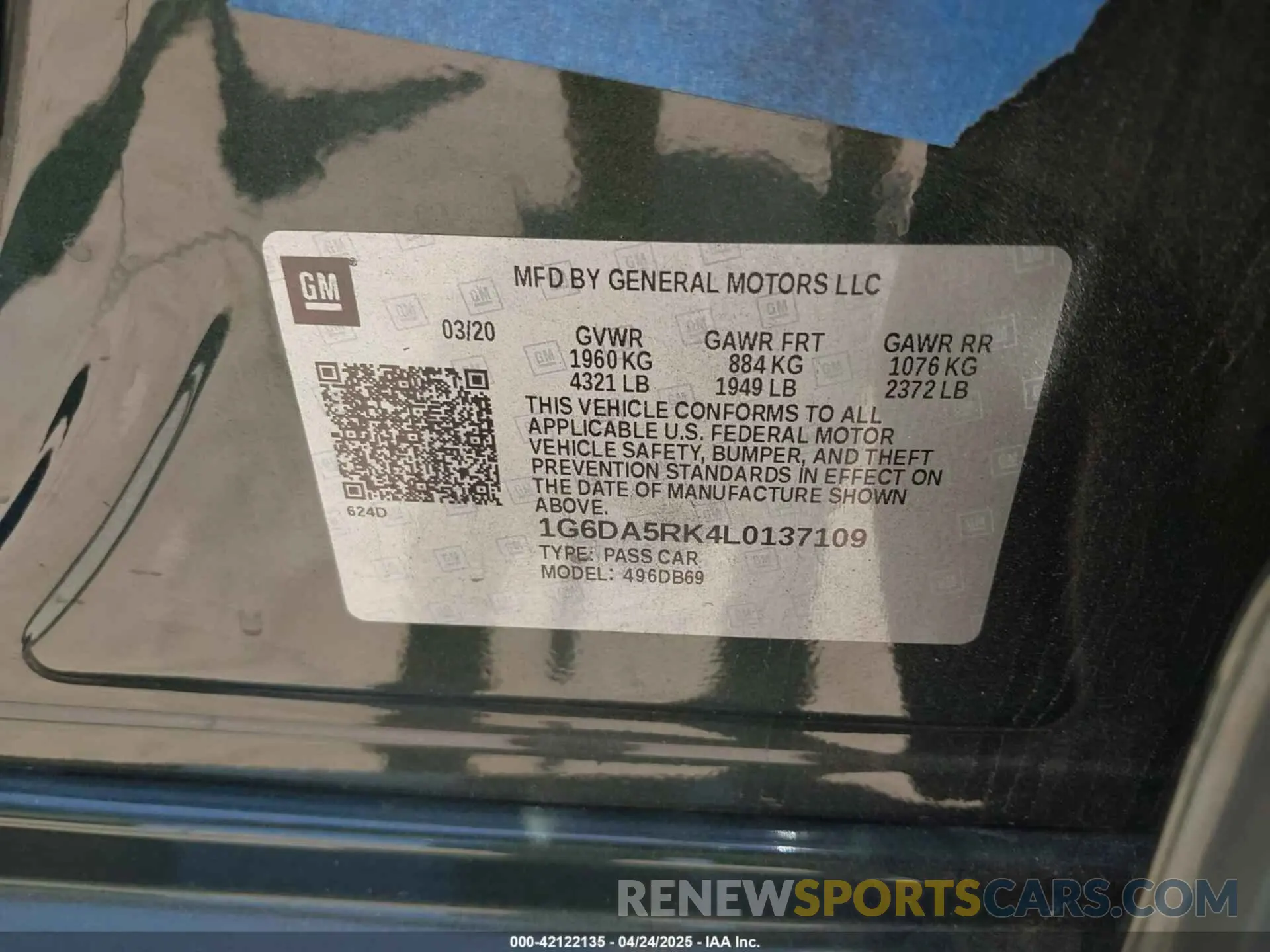 9 Photograph of a damaged car 1G6DA5RK4L0137109 CADILLAC CT4 2020