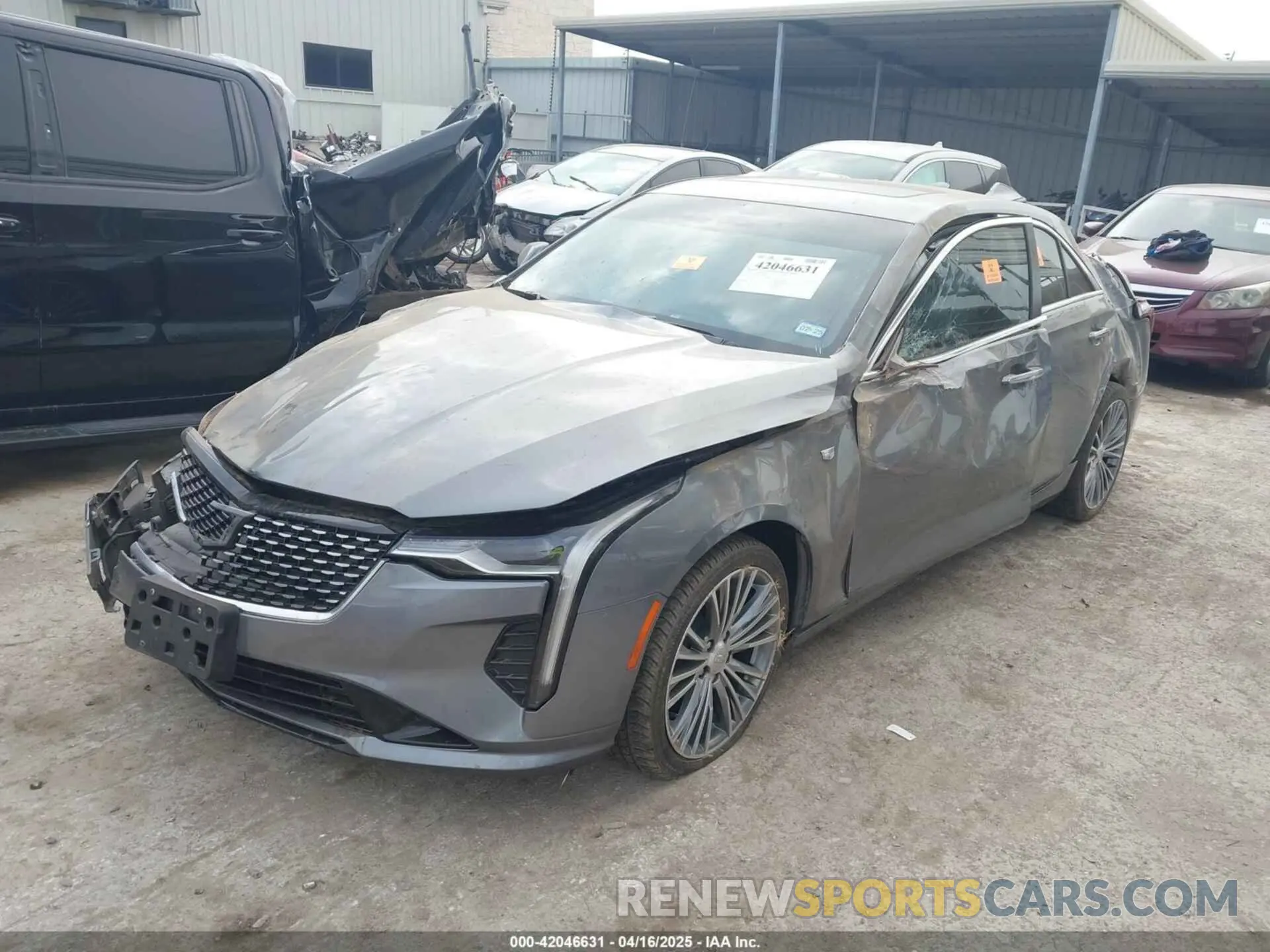 2 Photograph of a damaged car 1G6DB5RK1L0133001 CADILLAC CT4 2020