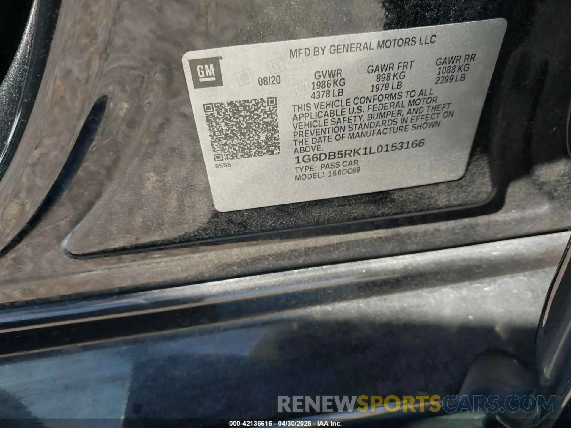 9 Photograph of a damaged car 1G6DB5RK1L0153166 CADILLAC CT4 2020