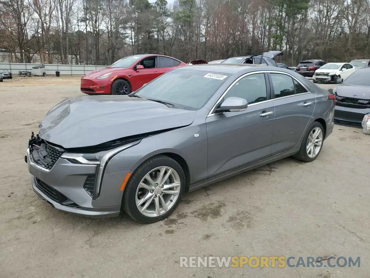 1 Photograph of a damaged car 1G6DJ5RK0L0153923 CADILLAC CT4 2020