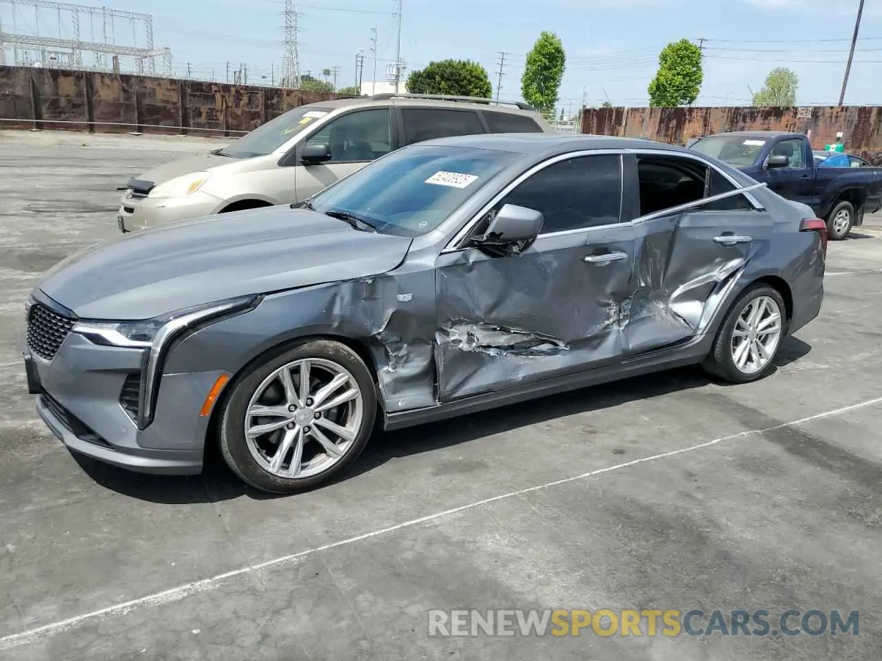 1 Photograph of a damaged car 1G6DJ5RK6L0152291 CADILLAC CT4 2020