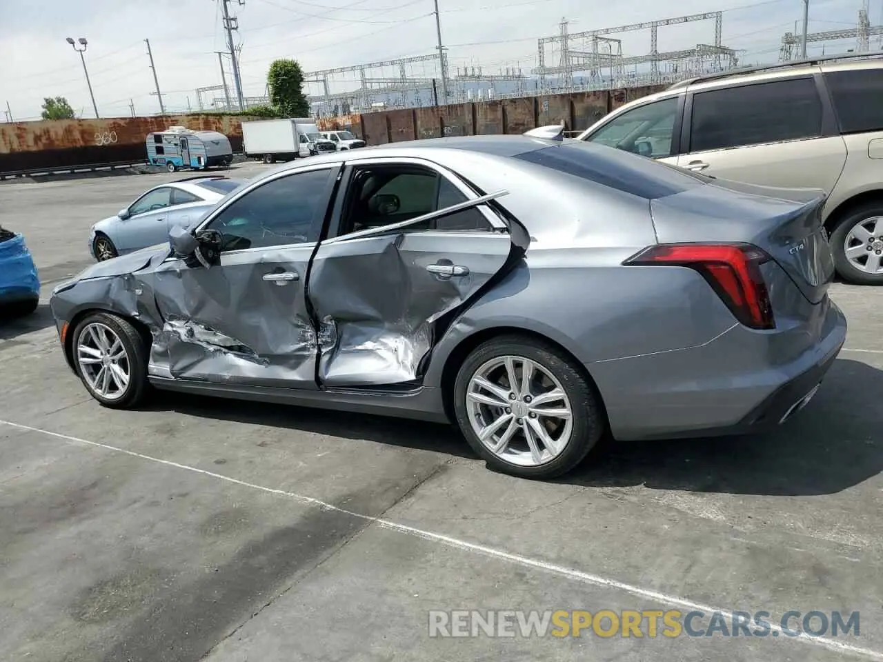 2 Photograph of a damaged car 1G6DJ5RK6L0152291 CADILLAC CT4 2020