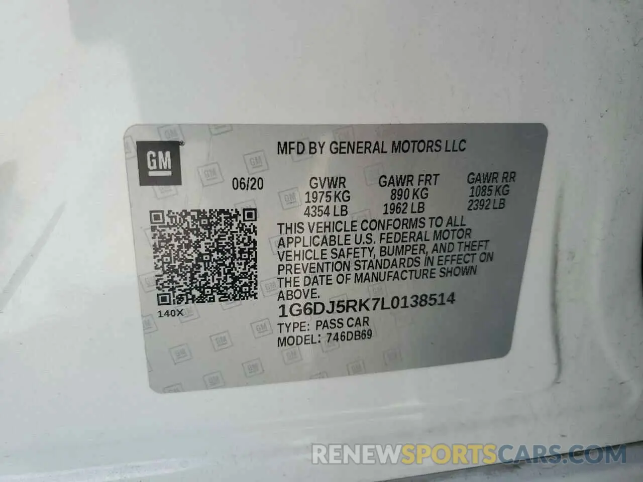 12 Photograph of a damaged car 1G6DJ5RK7L0138514 CADILLAC CT4 2020