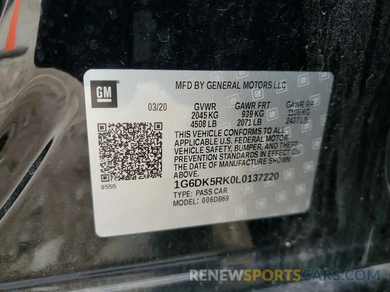 12 Photograph of a damaged car 1G6DK5RK0L0137220 CADILLAC CT4 2020