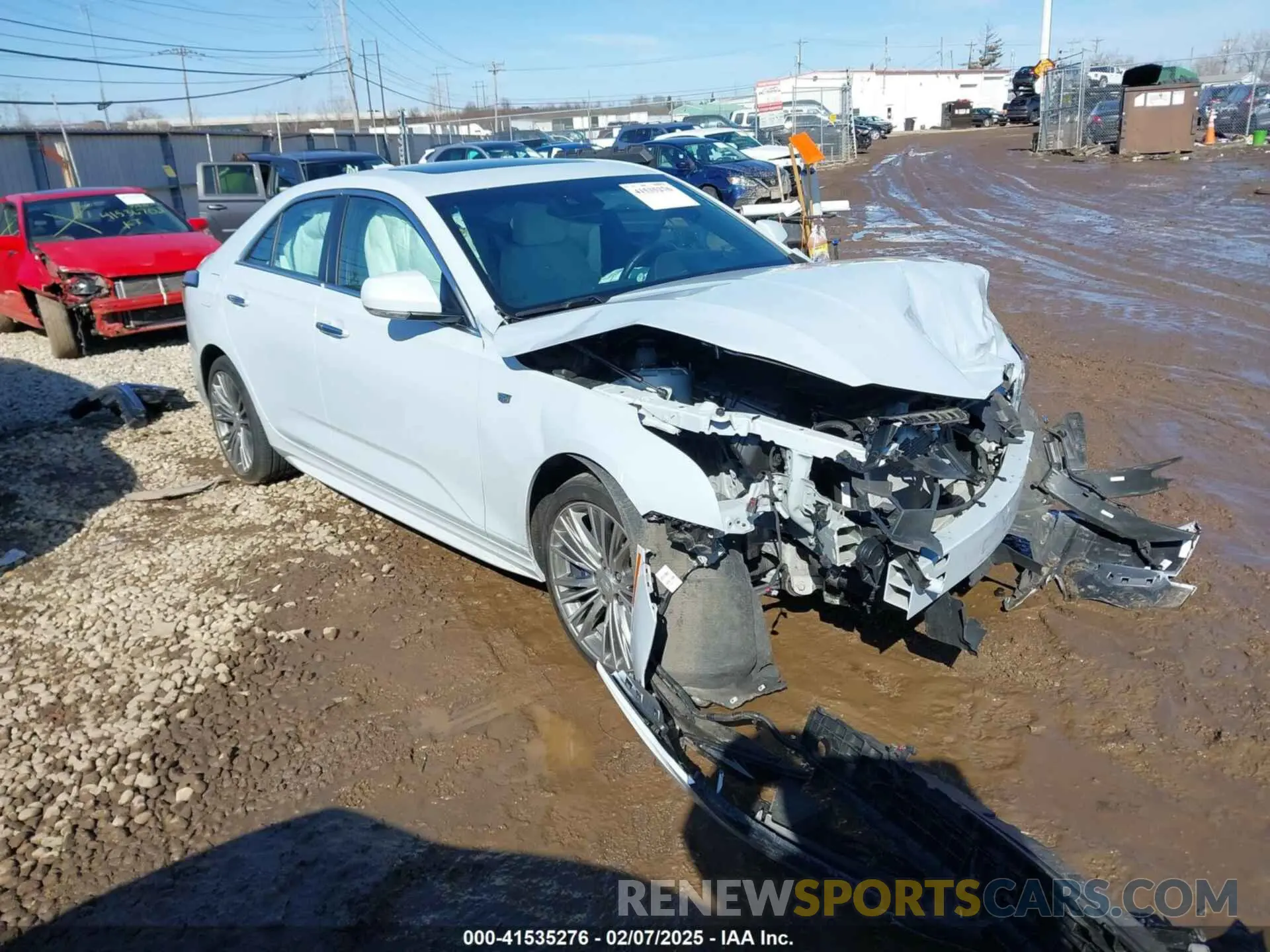 1 Photograph of a damaged car 1G6D55RK8M0145638 CADILLAC CT4 2021