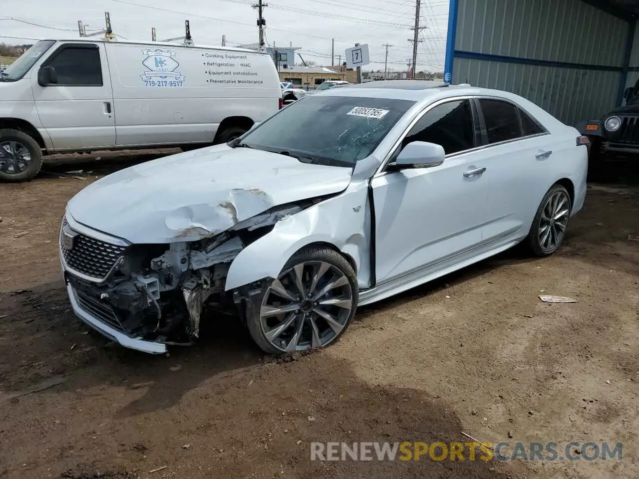 1 Photograph of a damaged car 1G6D55RLXM0143415 CADILLAC CT4 2021