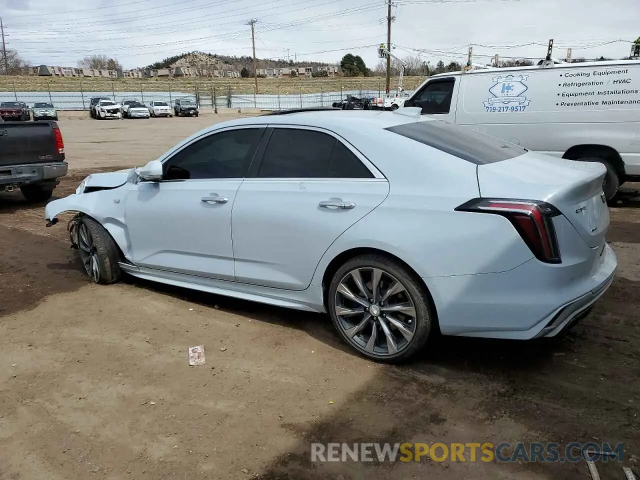 2 Photograph of a damaged car 1G6D55RLXM0143415 CADILLAC CT4 2021