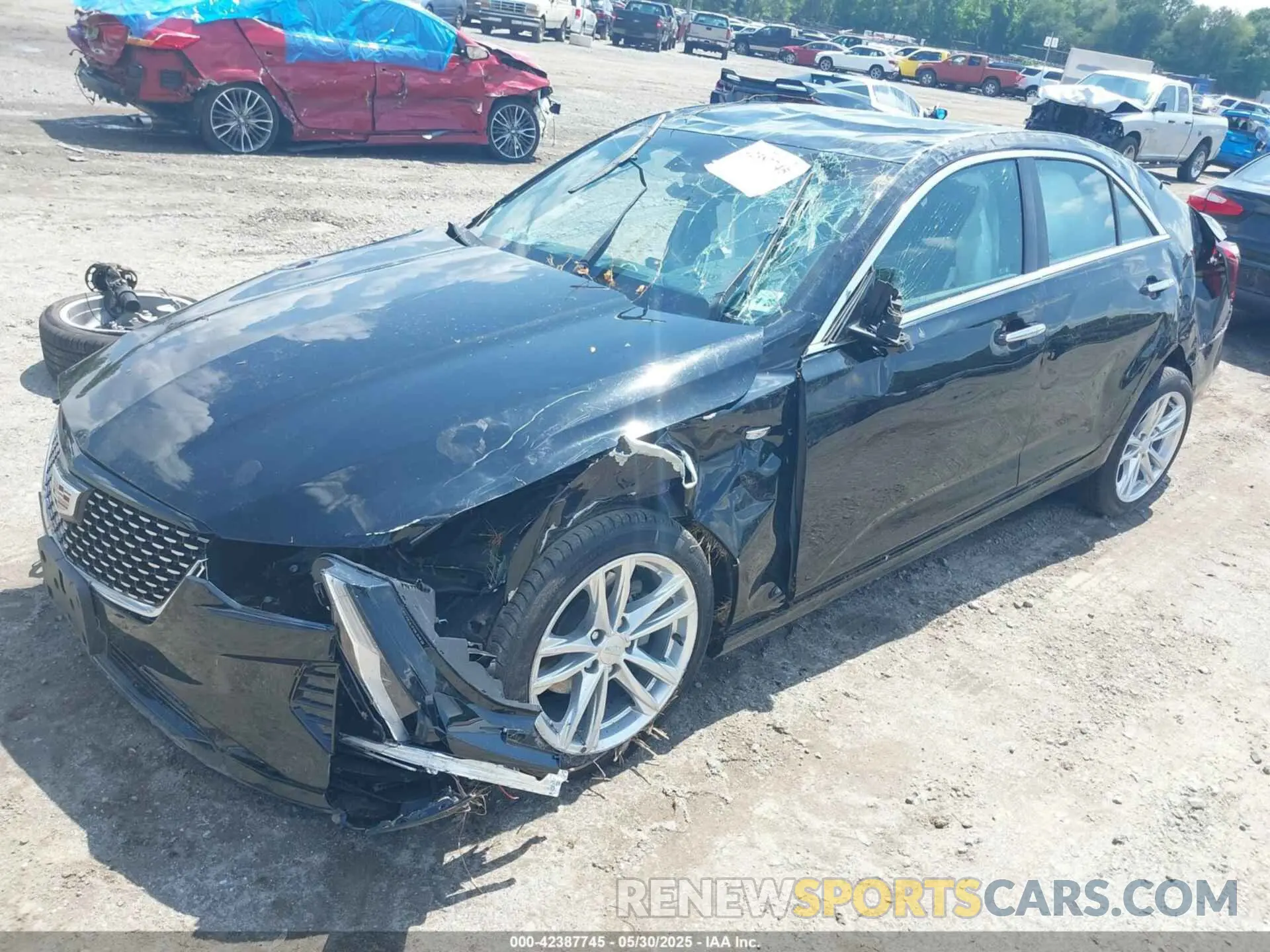 2 Photograph of a damaged car 1G6DA5RK1M0115585 CADILLAC CT4 2021