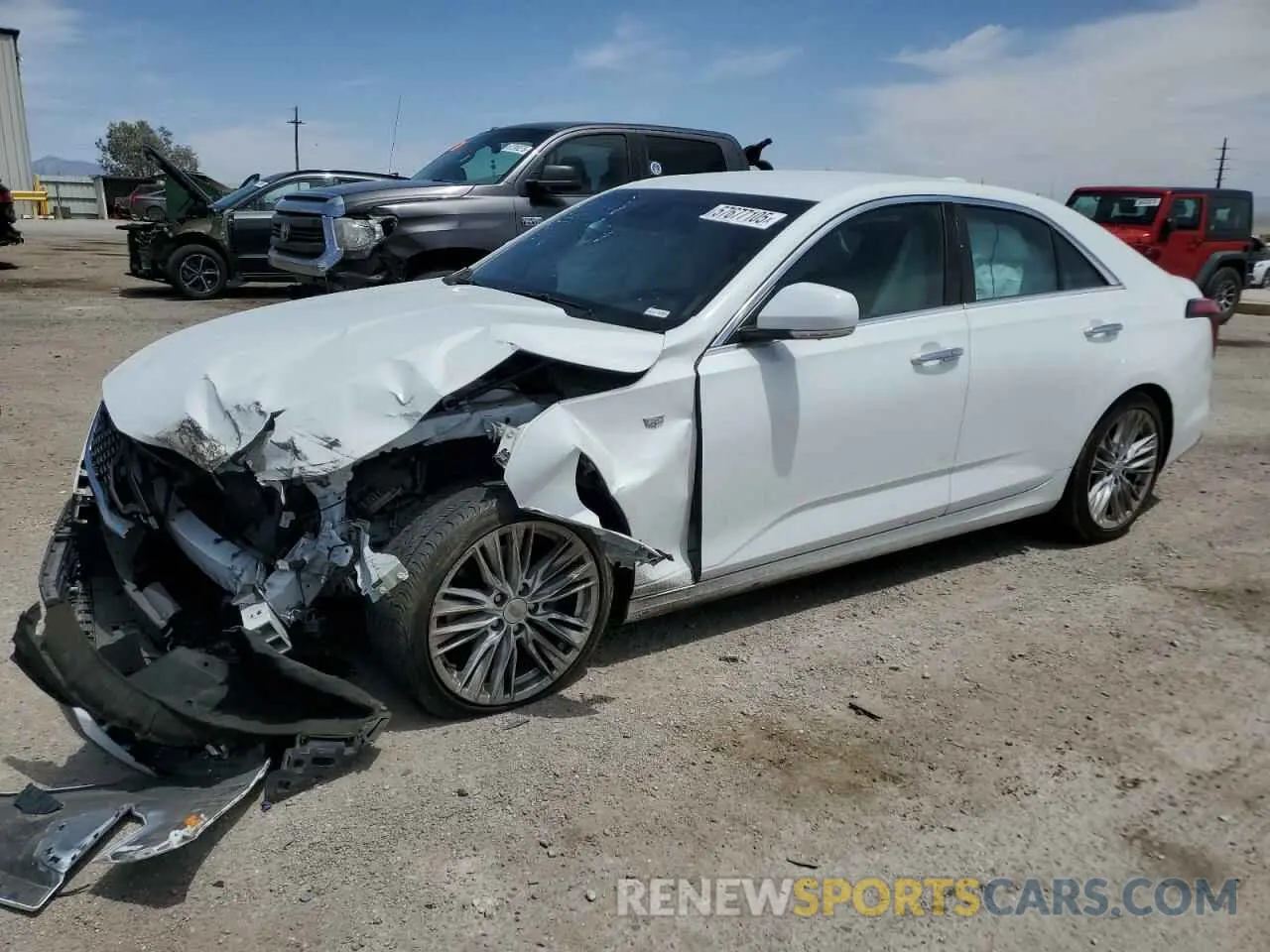 1 Photograph of a damaged car 1G6DB5RK0M0144203 CADILLAC CT4 2021