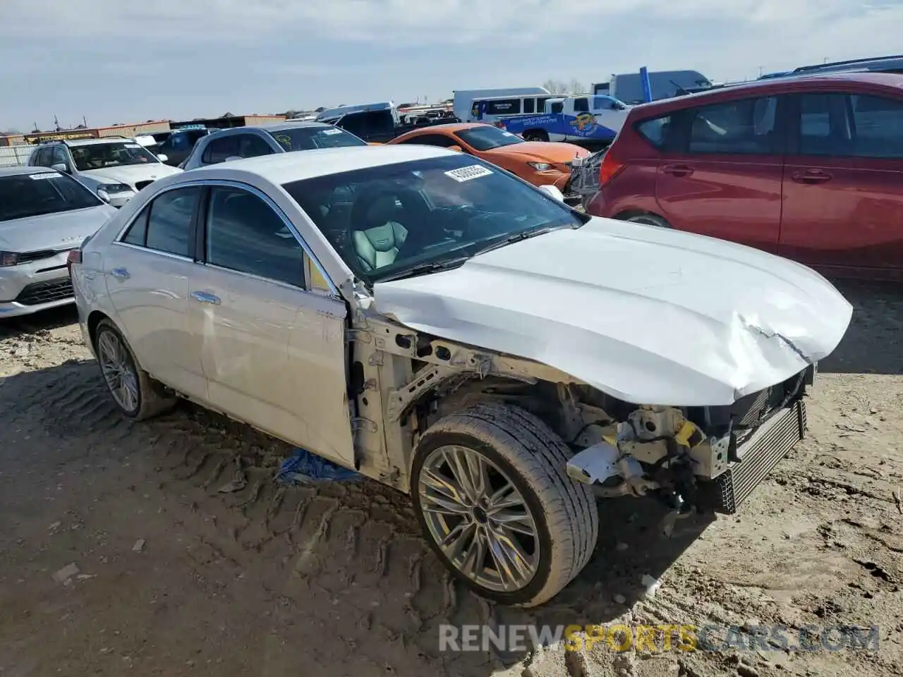 4 Photograph of a damaged car 1G6DB5RK3M0145636 CADILLAC CT4 2021