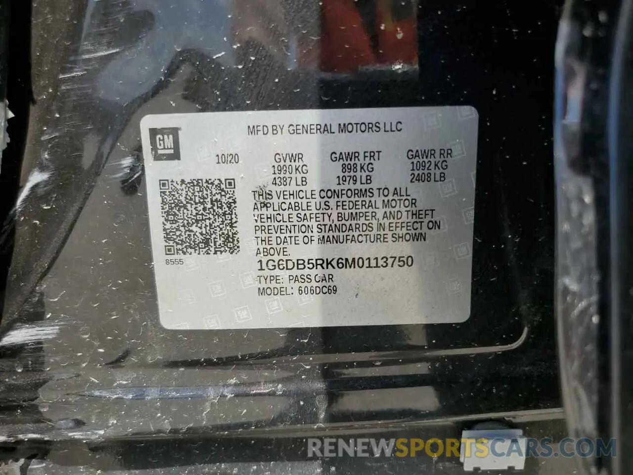 12 Photograph of a damaged car 1G6DB5RK6M0113750 CADILLAC CT4 2021