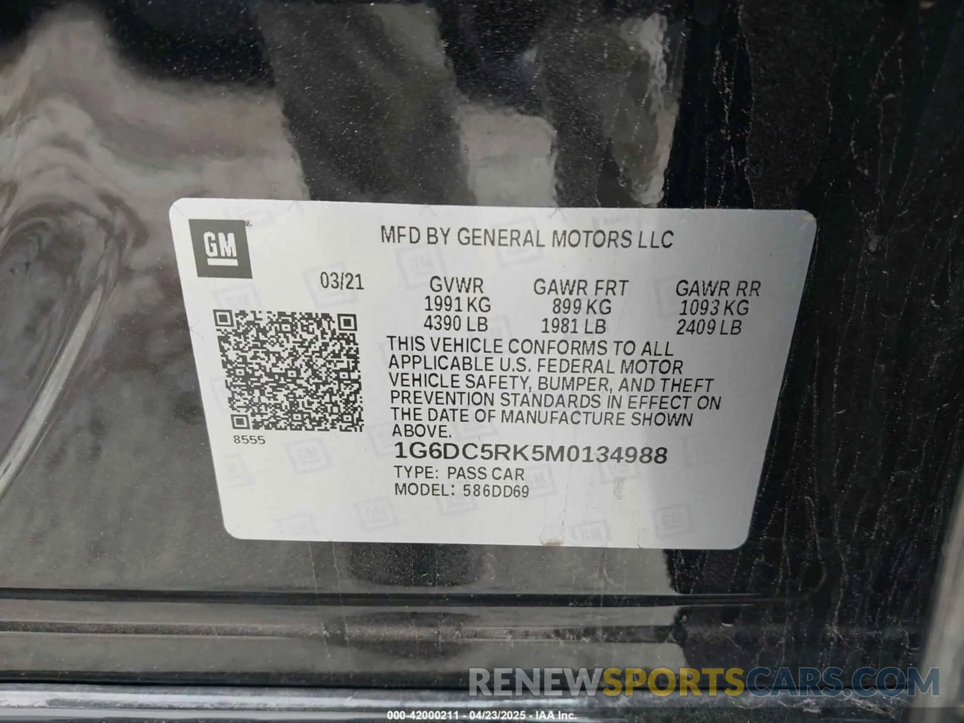 9 Photograph of a damaged car 1G6DC5RK5M0134988 CADILLAC CT4 2021