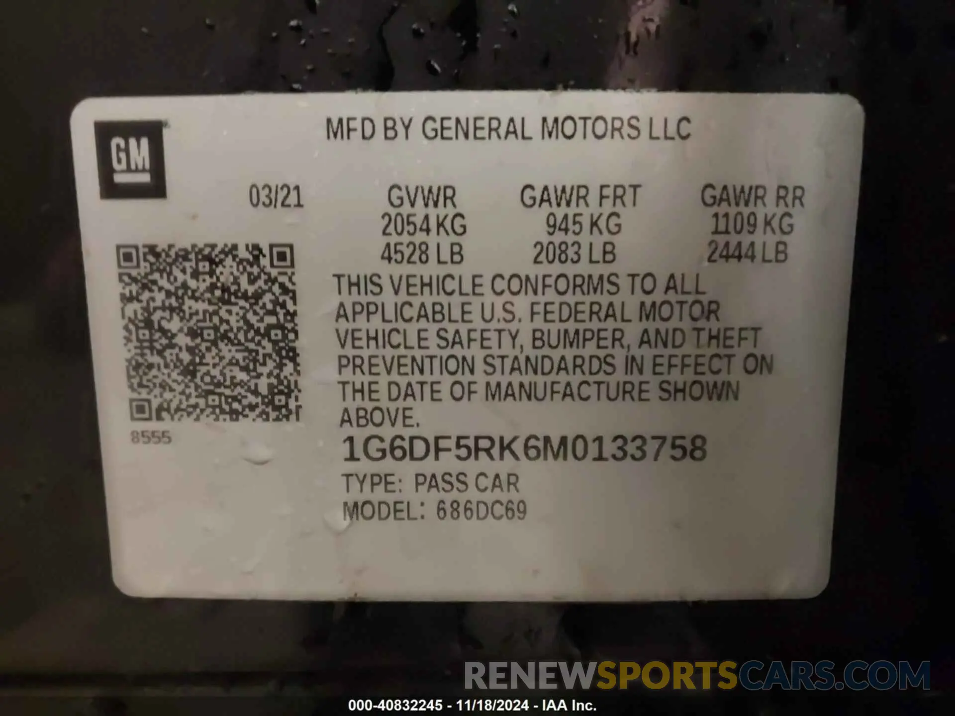 9 Photograph of a damaged car 1G6DF5RK6M0133758 CADILLAC CT4 2021