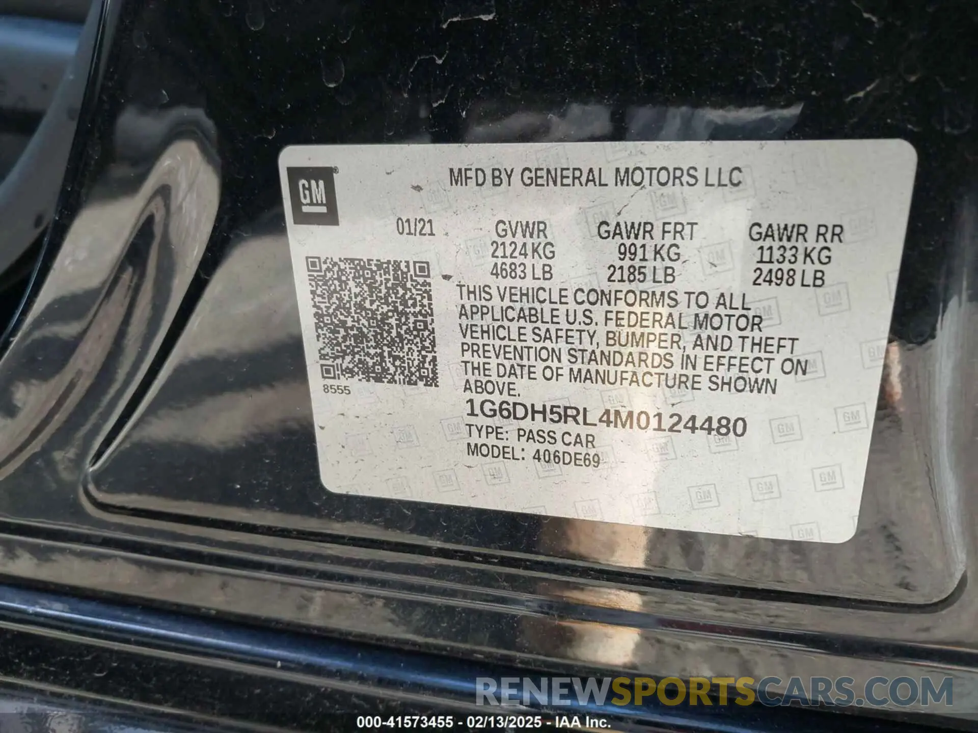 9 Photograph of a damaged car 1G6DH5RL4M0124480 CADILLAC CT4 2021