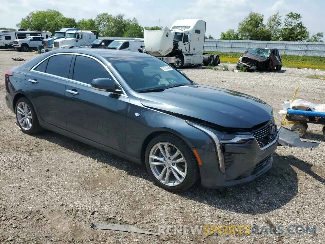 4 Photograph of a damaged car 1G6DJ5RKXM0125242 CADILLAC CT4 2021