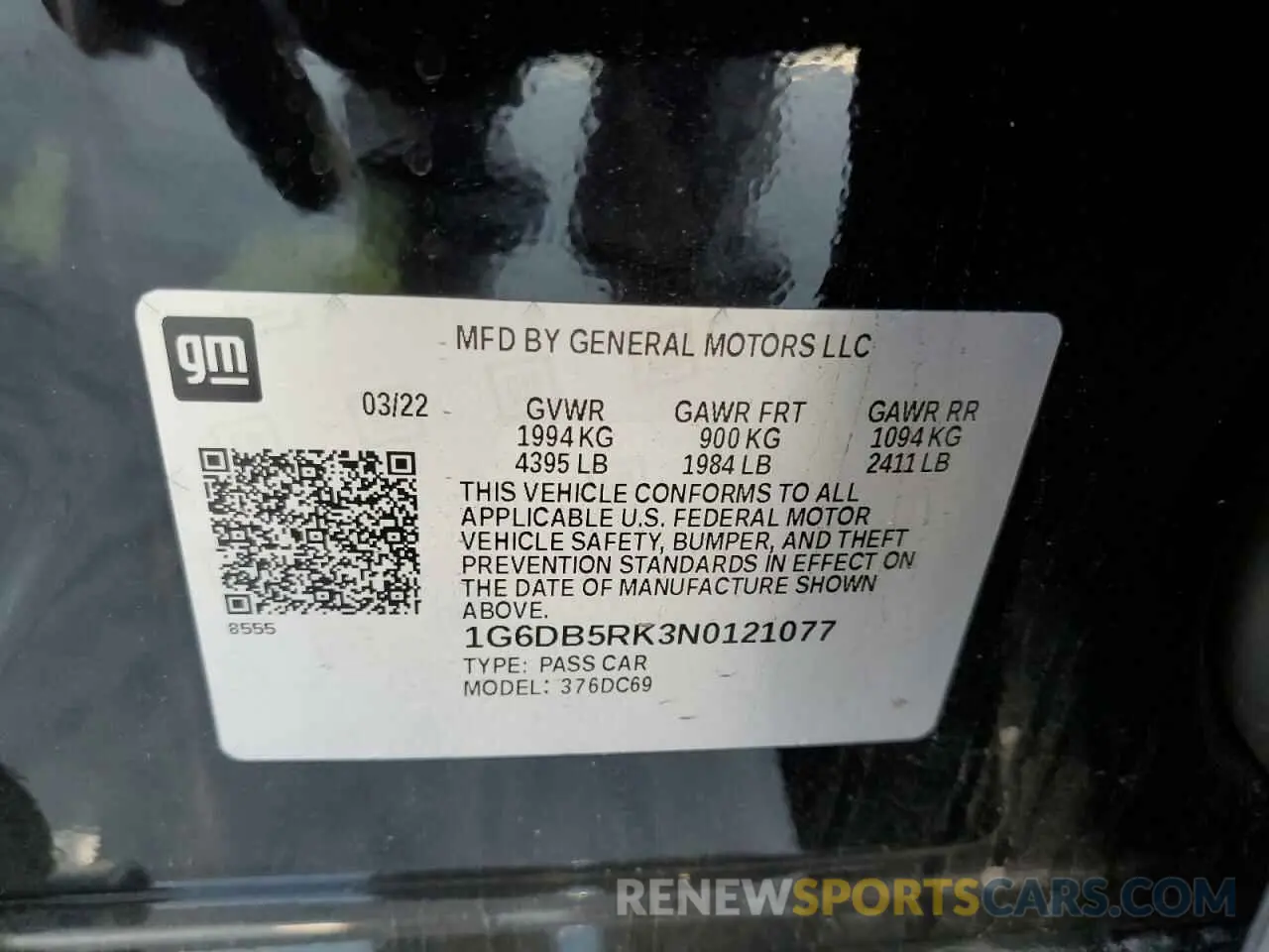 14 Photograph of a damaged car 1G6DB5RK3N0121077 CADILLAC CT4 2022