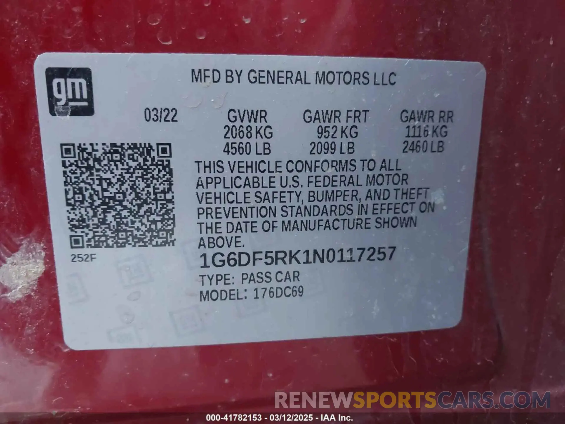 9 Photograph of a damaged car 1G6DF5RK1N0117257 CADILLAC CT4 2022