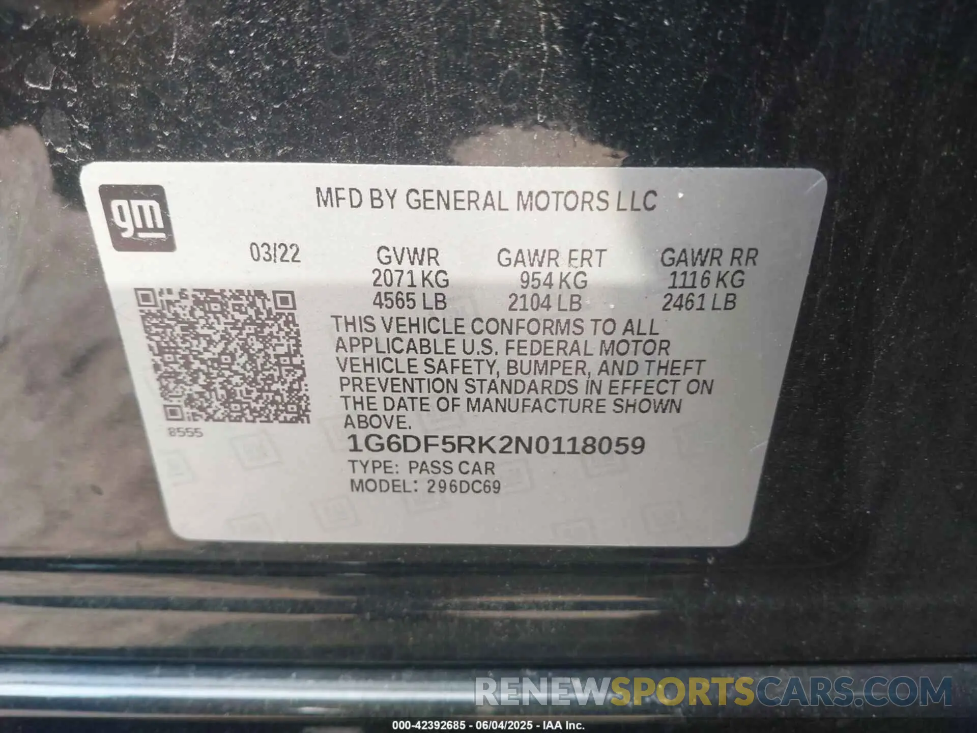 9 Photograph of a damaged car 1G6DF5RK2N0118059 CADILLAC CT4 2022