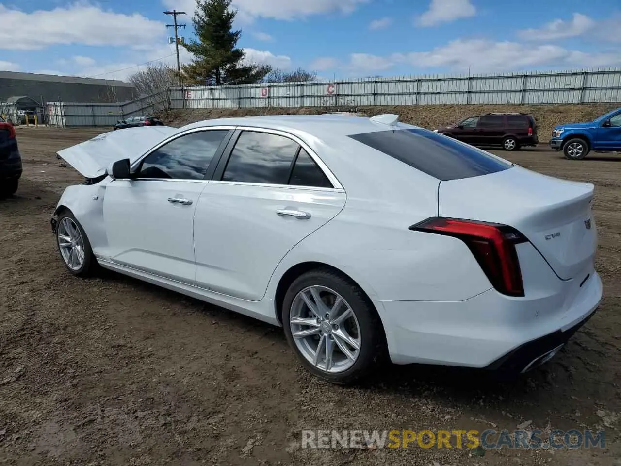 2 Photograph of a damaged car 1G6DA5RK0P0157878 CADILLAC CT4 2023