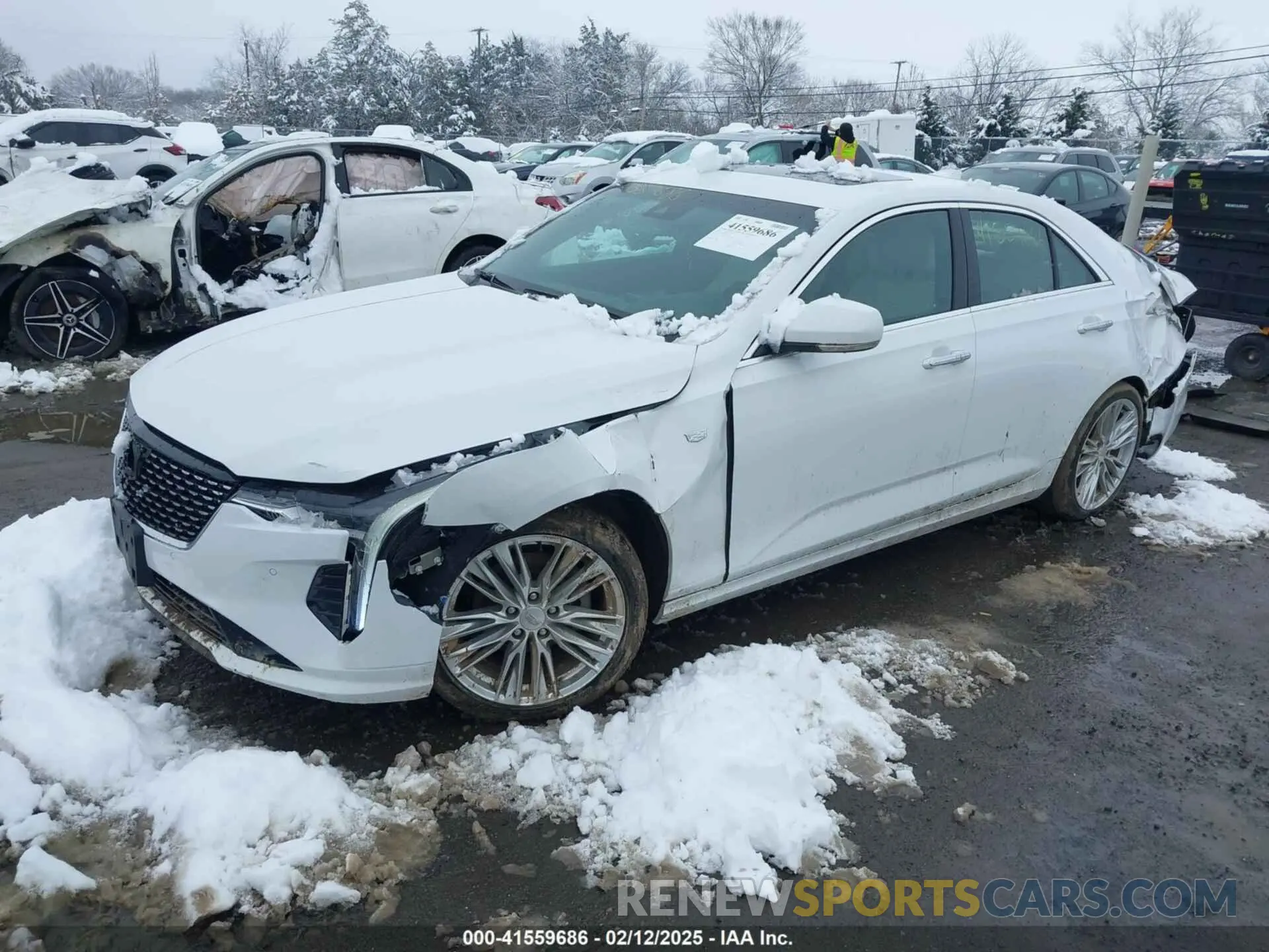 2 Photograph of a damaged car 1G6DB5RK8P0115326 CADILLAC CT4 2023