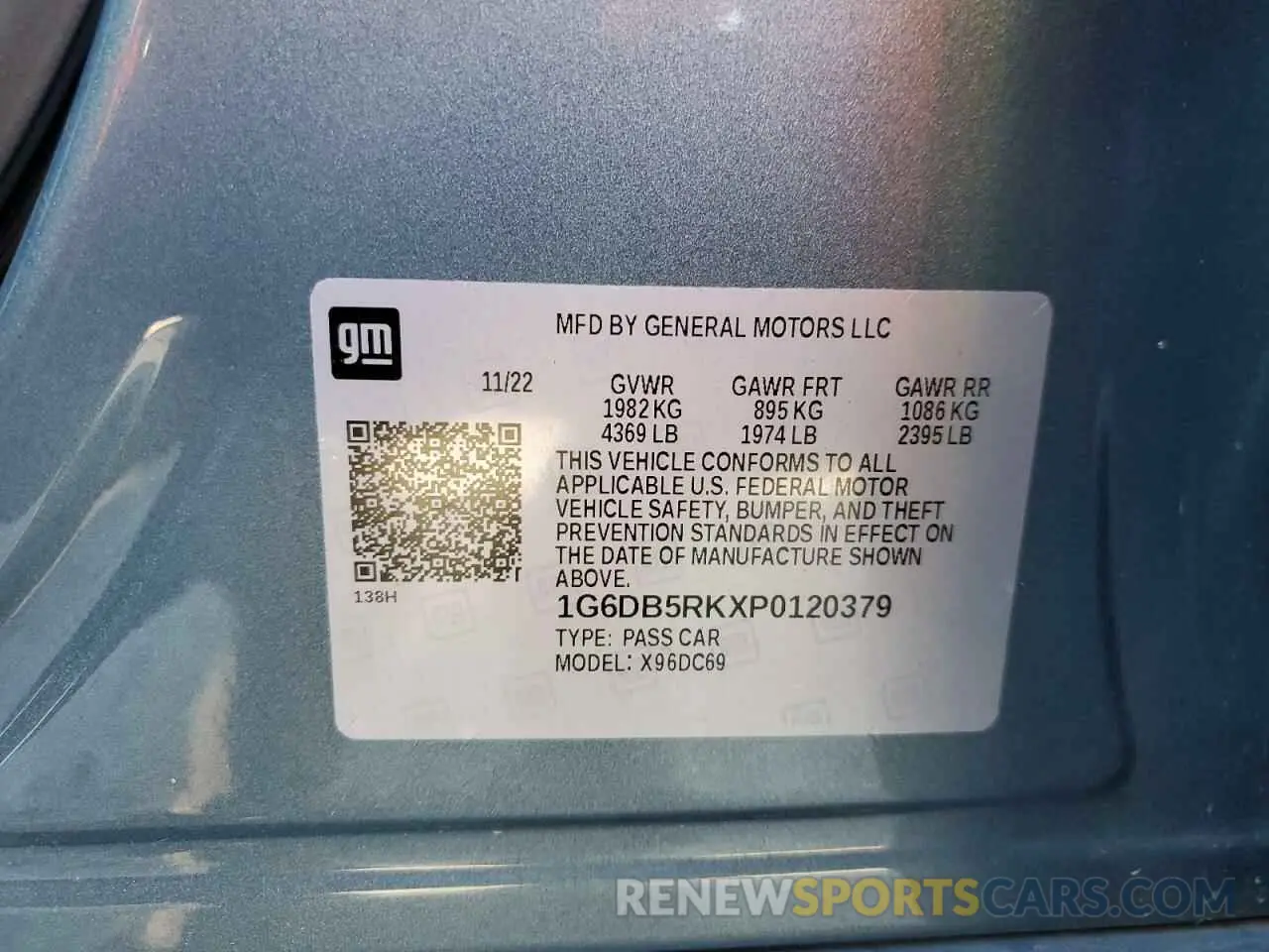 12 Photograph of a damaged car 1G6DB5RKXP0120379 CADILLAC CT4 2023