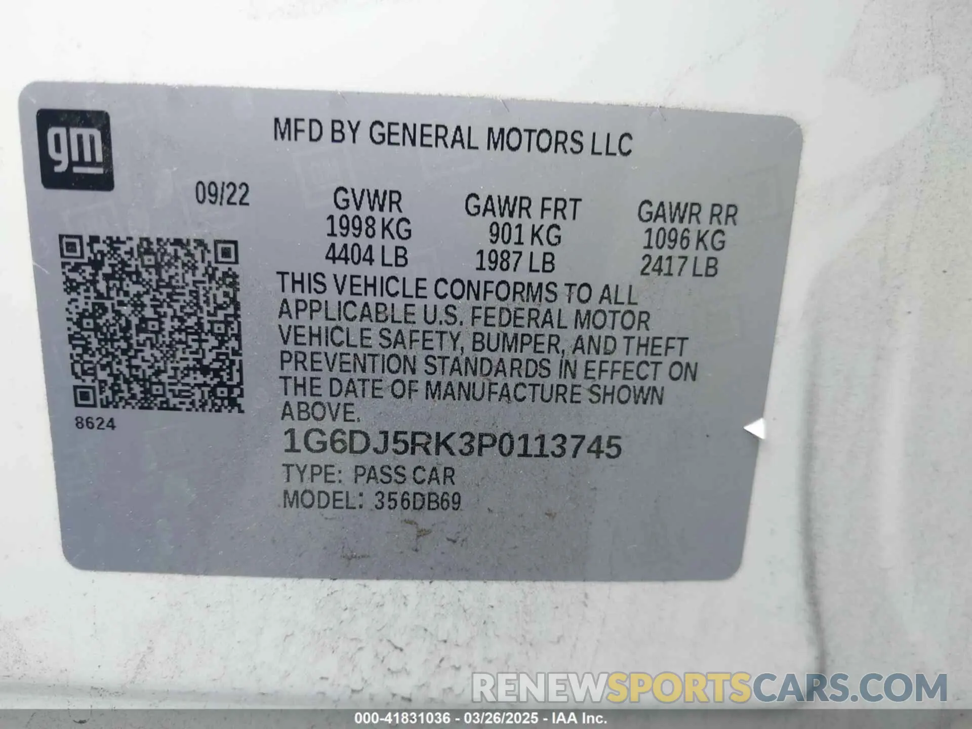 9 Photograph of a damaged car 1G6DJ5RK3P0113745 CADILLAC CT4 2023