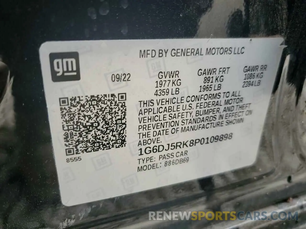 13 Photograph of a damaged car 1G6DJ5RK8P0109898 CADILLAC CT4 2023