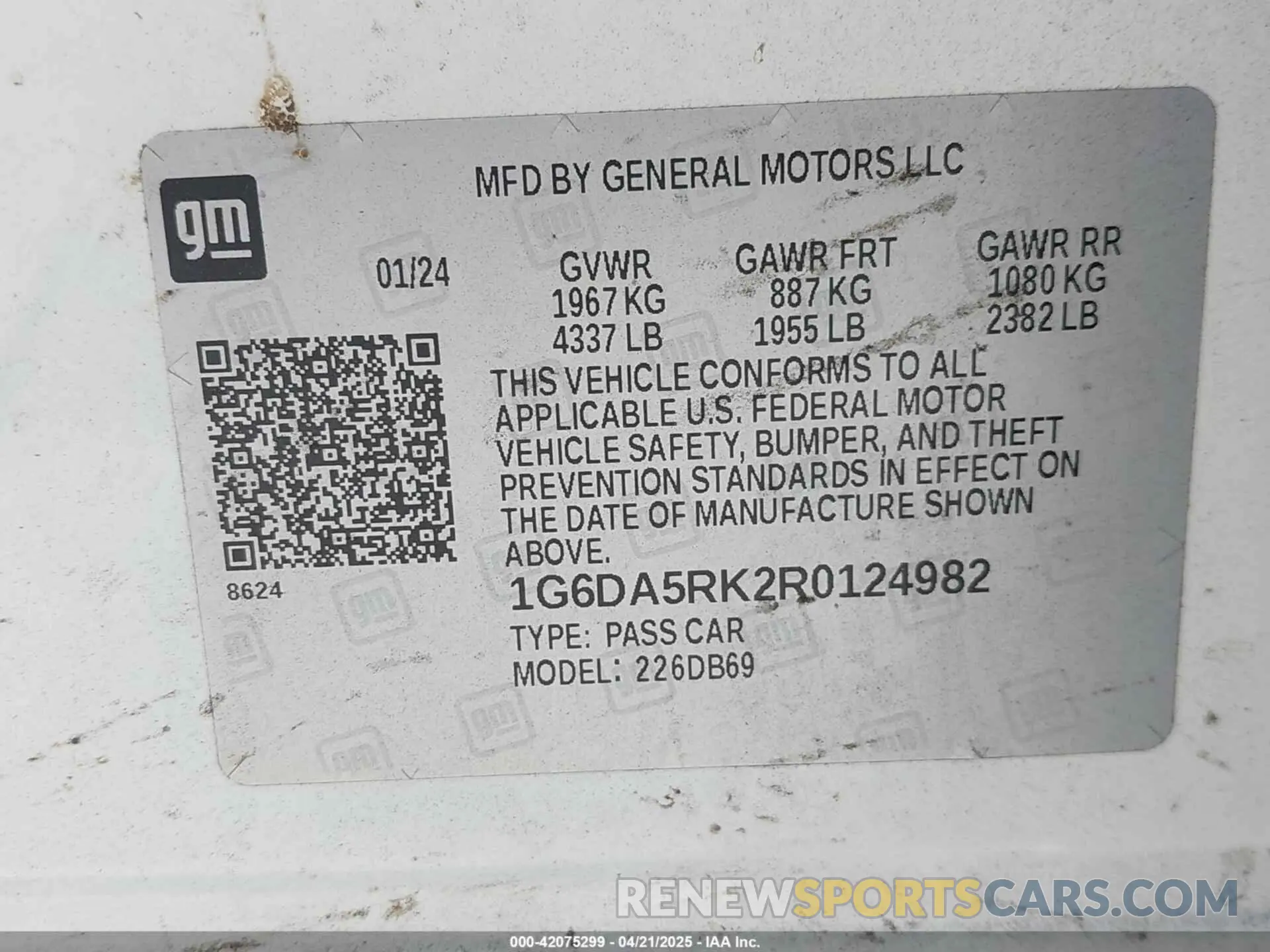 9 Photograph of a damaged car 1G6DA5RK2R0124982 CADILLAC CT4 2024