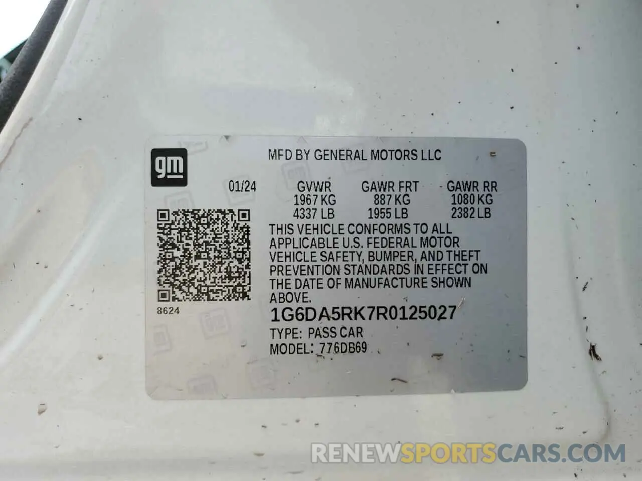 13 Photograph of a damaged car 1G6DA5RK7R0125027 CADILLAC CT4 2024