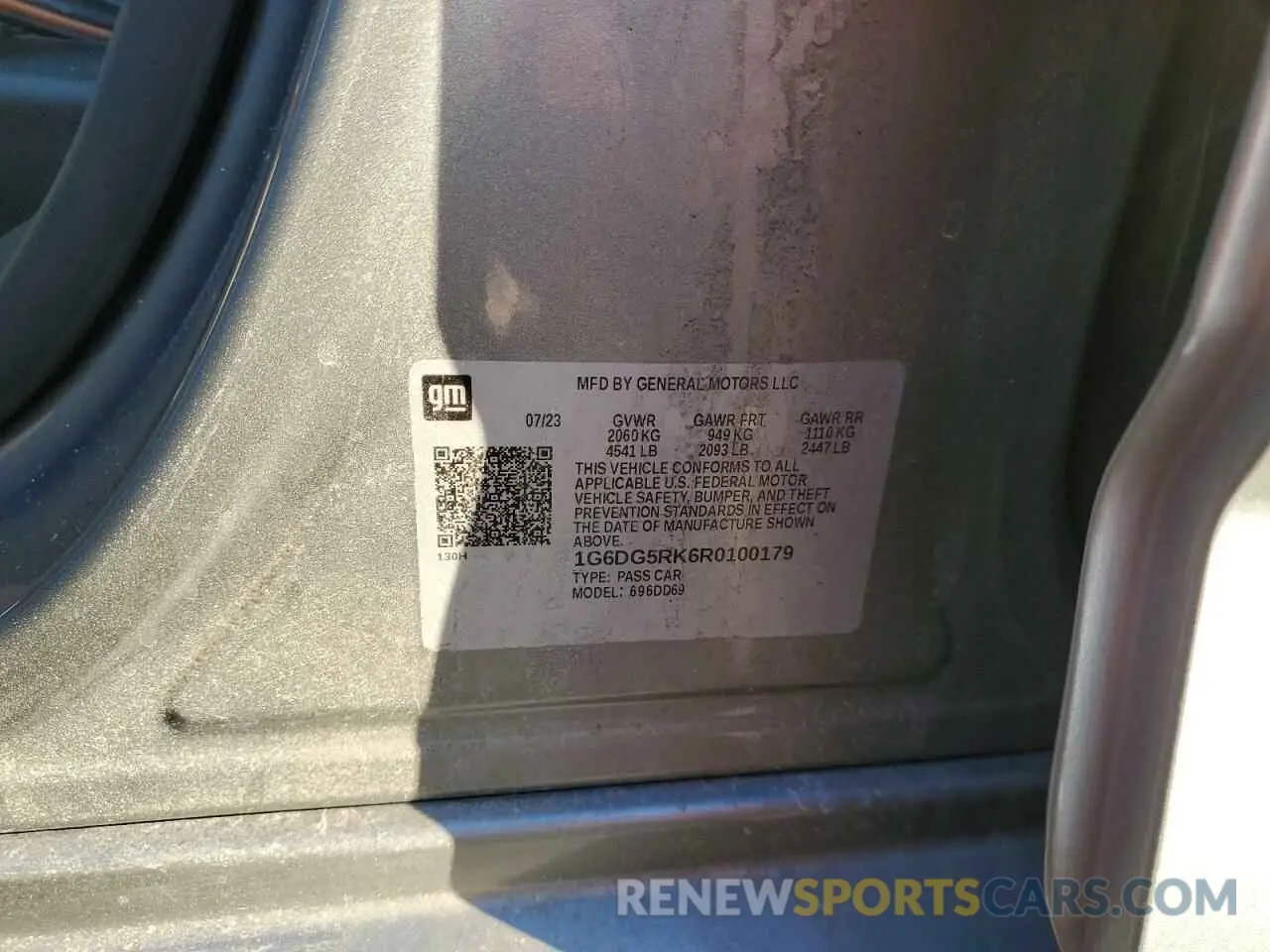 14 Photograph of a damaged car 1G6DG5RK6R0100179 CADILLAC CT4 2024