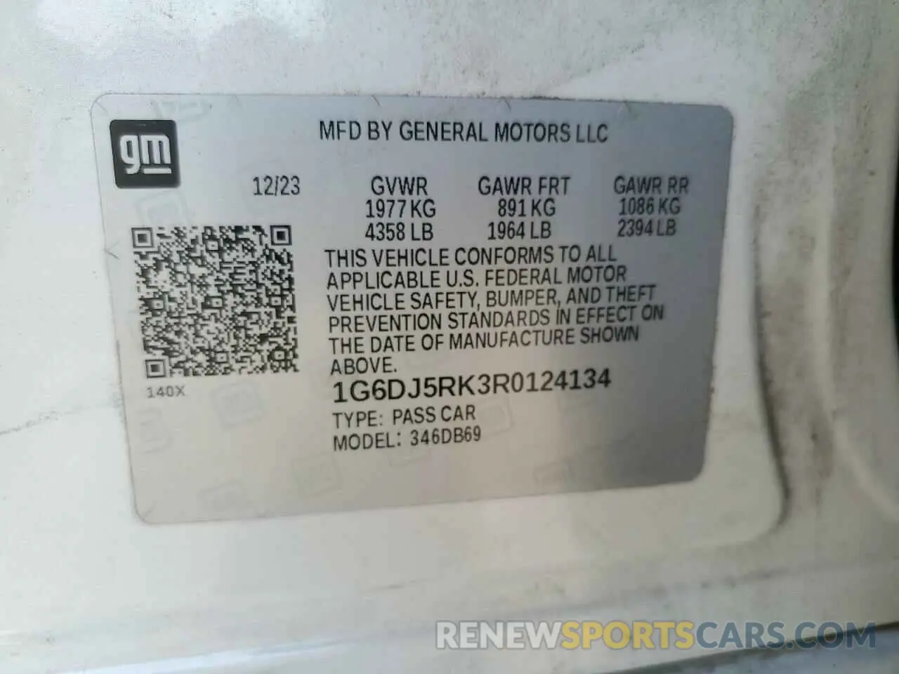 13 Photograph of a damaged car 1G6DJ5RK3R0124134 CADILLAC CT4 2024