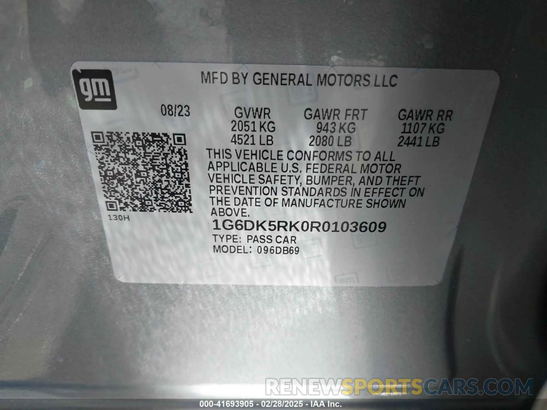 9 Photograph of a damaged car 1G6DK5RK0R0103609 CADILLAC CT4 2024