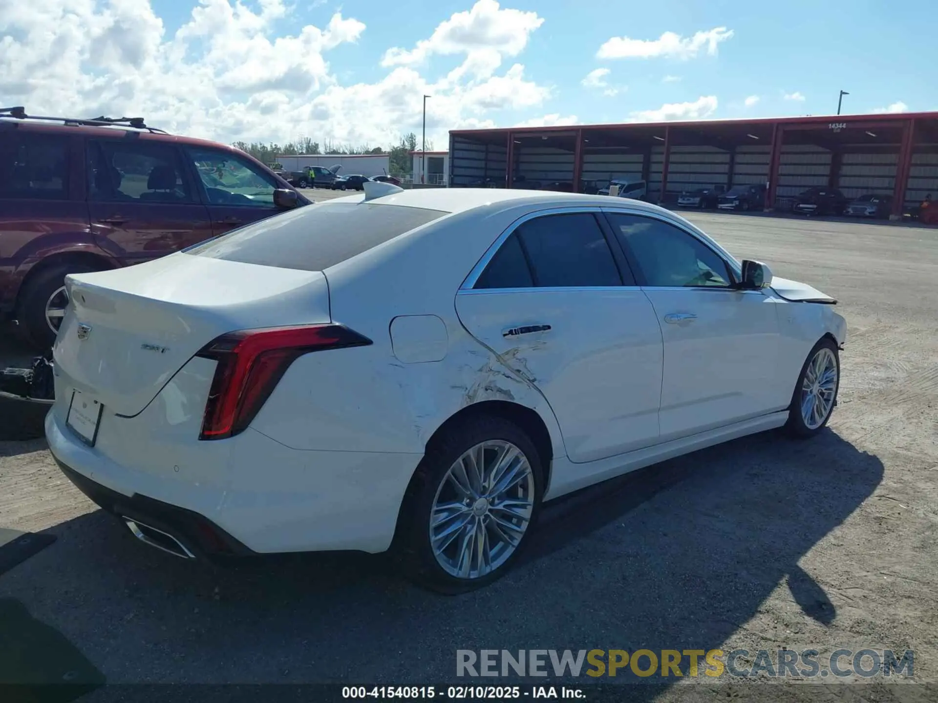 4 Photograph of a damaged car 1G6DB5RK3S0110690 CADILLAC CT4 2025