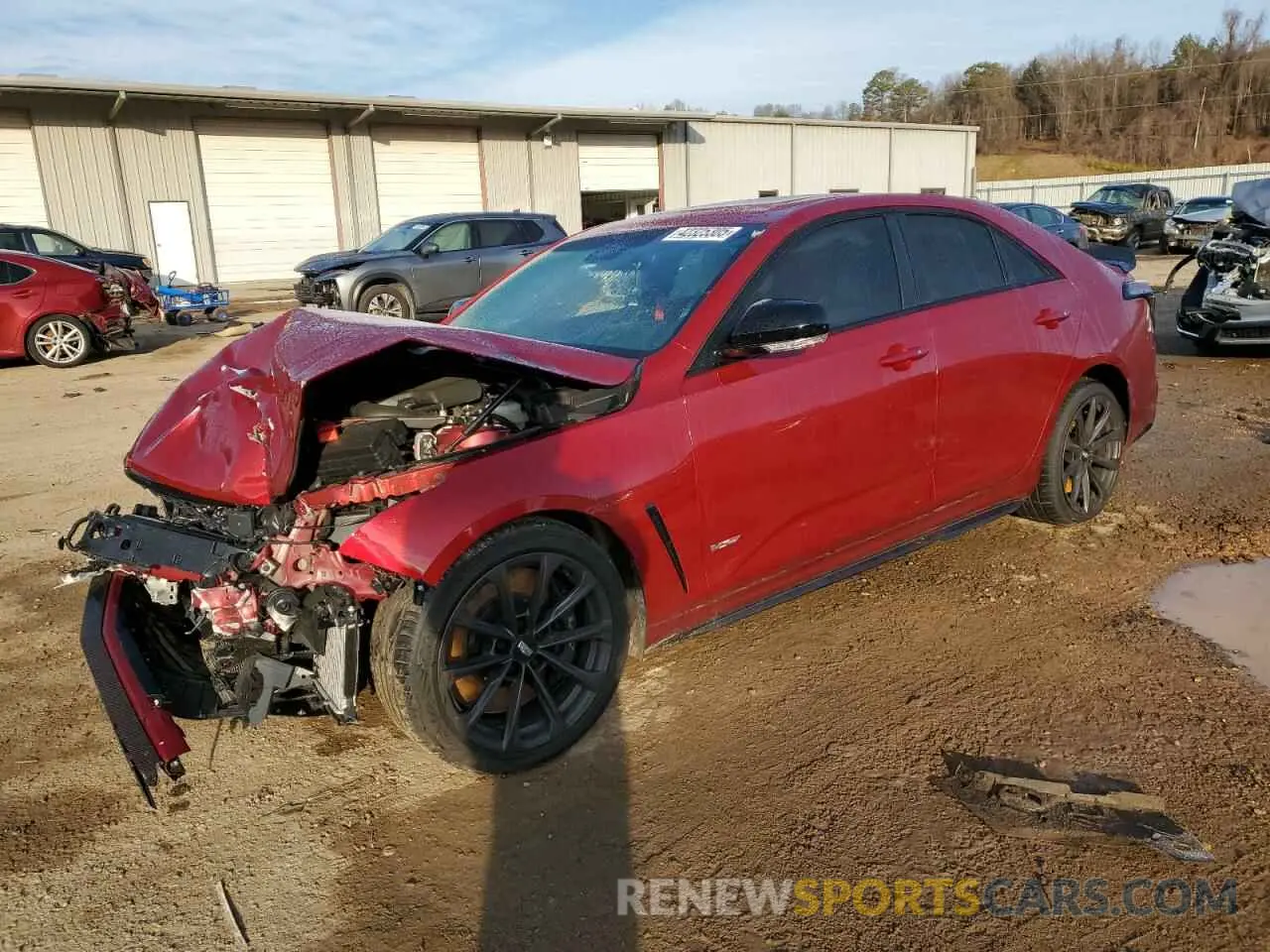 1 Photograph of a damaged car 1G6D75RP2N0410691 CADILLAC CT4-V BLAC 2022
