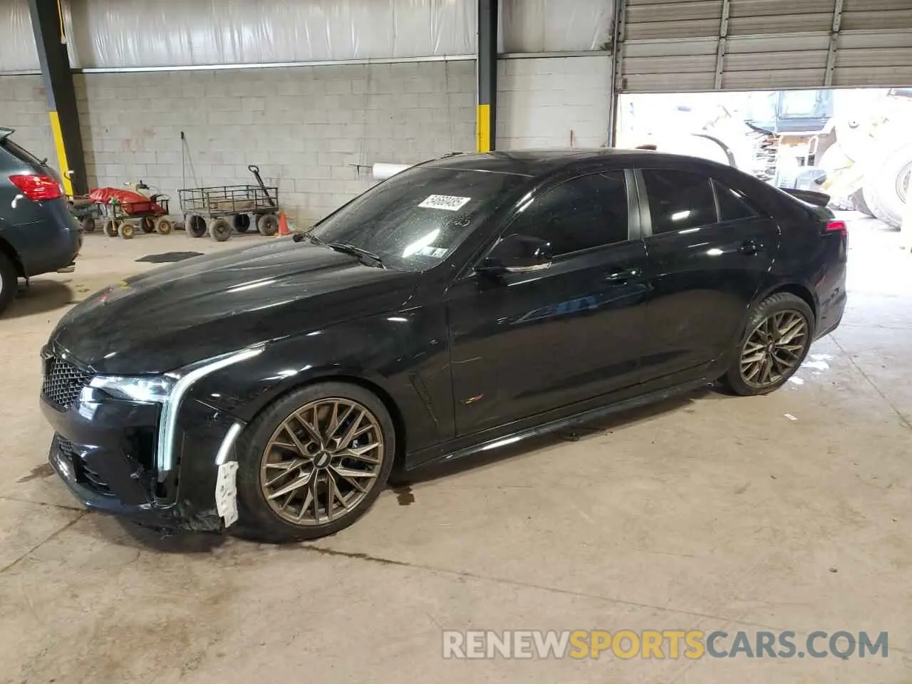 1 Photograph of a damaged car 1G6D75RP4N0410613 CADILLAC CT4-V BLAC 2022