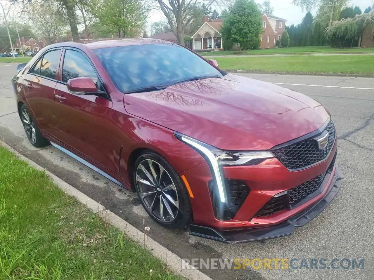 1 Photograph of a damaged car 1G6D75RP5N0410099 CADILLAC CT4-V BLAC 2022