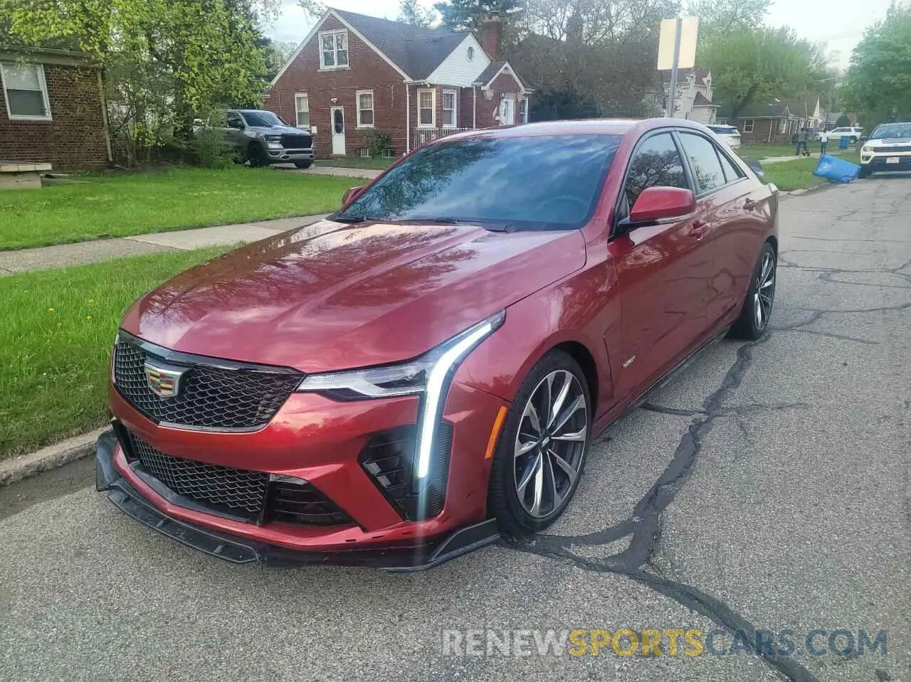 2 Photograph of a damaged car 1G6D75RP5N0410099 CADILLAC CT4-V BLAC 2022