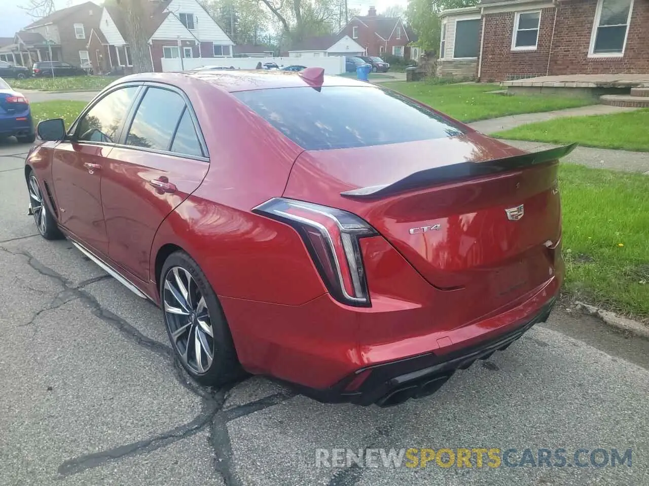 3 Photograph of a damaged car 1G6D75RP5N0410099 CADILLAC CT4-V BLAC 2022