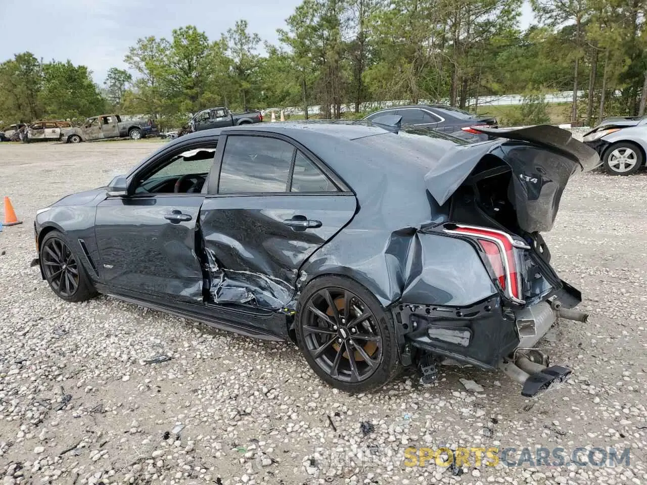 2 Photograph of a damaged car 1G6DL5RP7N0260007 CADILLAC CT4-V BLAC 2022